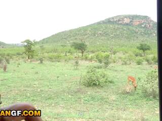 Real Footage Of My beautiful African girlfriend Sucking Me Off During Safari Romantic Getaway