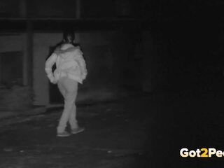 Night Vision Piss for Desperate Babe, HD adult clip aa