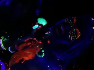 Abigail Mac and Ava Adams Blacklight sex Party