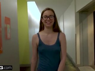 Nerdy Gamer Teen Tali Dova Takes a Ride on a Joystick